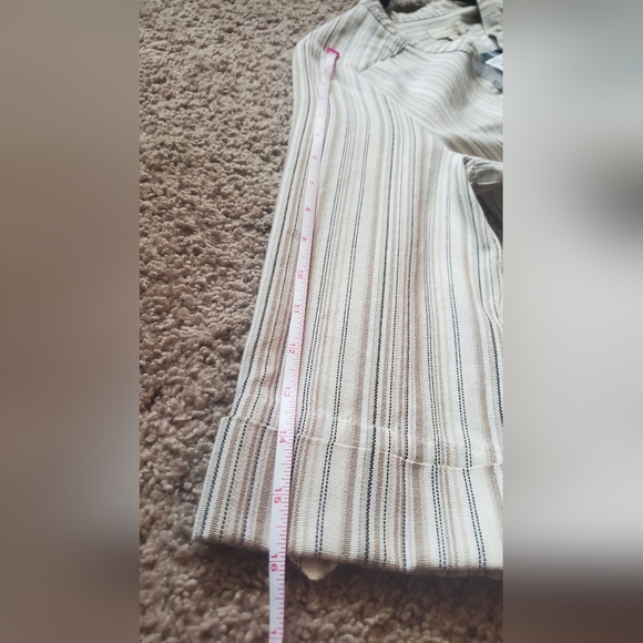 Tracy Stripe Coverup Linen Kaftan NWT - Picture 7 of 7